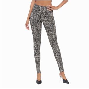 Spanx snake print ankle leggings small NWT